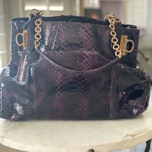 Purple and black leather Python Salvatore Ferragamo…it’s so pretty